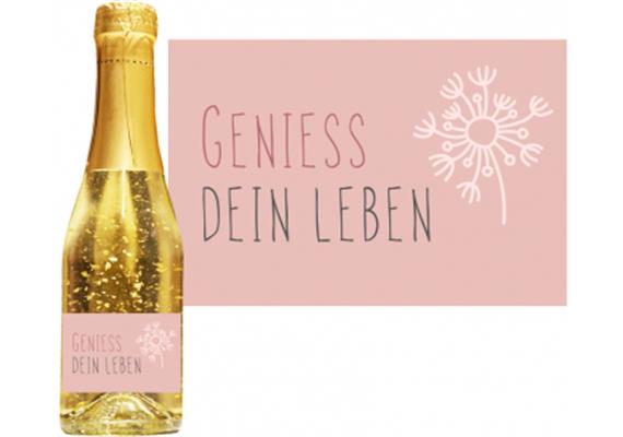 Goldsekt rosa Geniess dein Leben - 0,75 Liter