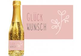 Goldsekt rosa Glückwunsch - 0,2 Liter