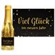 Goldsekt Viel Glück Jahr Sterne - 0,2 Liter