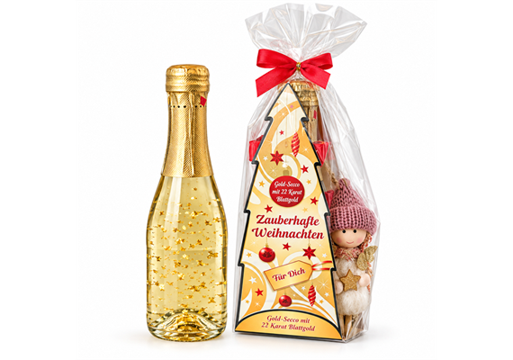 Goldsekt Weihnachten Geschenkset