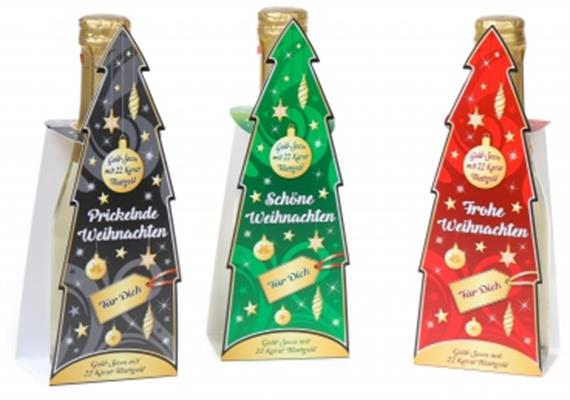 Goldsekt Weihnachten