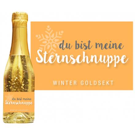 Goldsekt Winter Sternschnuppe