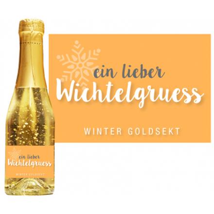Goldsekt Winter Wichtelgruess