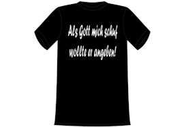 Gott angeben T-Shirt - S