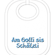Gotti Schätzeli Babylatz - Textilfarbe hellblau | Bild 1