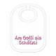Gotti Schätzeli Babylatz - Textilfarbe rosa