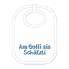 Gotti Schätzeli Babylatz - Textilfarbe weiss