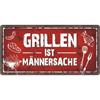 Grill Metallschild Männersache