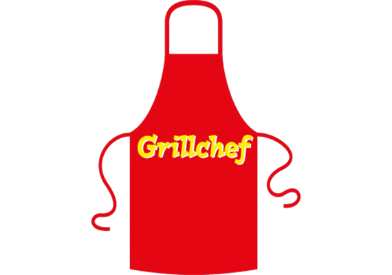 Grillchef Schrift Schürze - Textilfarbe schwarz | Bild 2