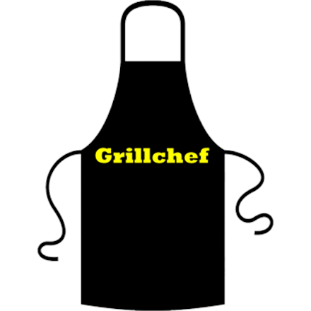 Grillchef Schrift Schürze