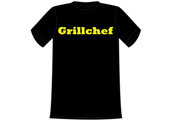 Grillchef Schrift T-Shirt - S