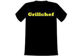 Grillchef Schrift T-Shirt - S