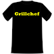 Grillchef Schrift T-Shirt - XL