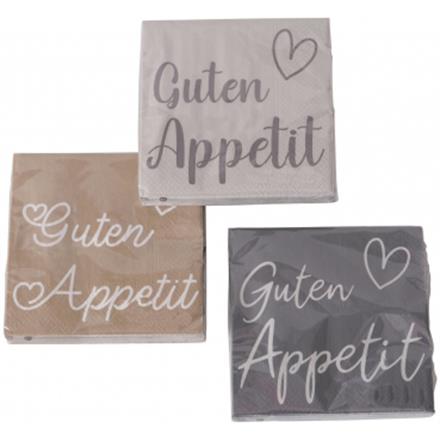 Guten Appetit Servietten (3 sort.)