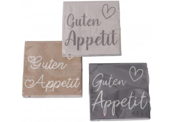 Guten Appetit Servietten (3 sort.)