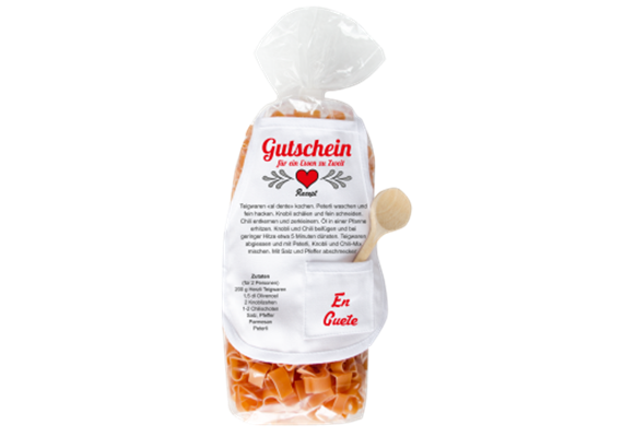 Gutschein Herz Pasta