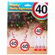 Hänge Dekoration 40. Geburtstag