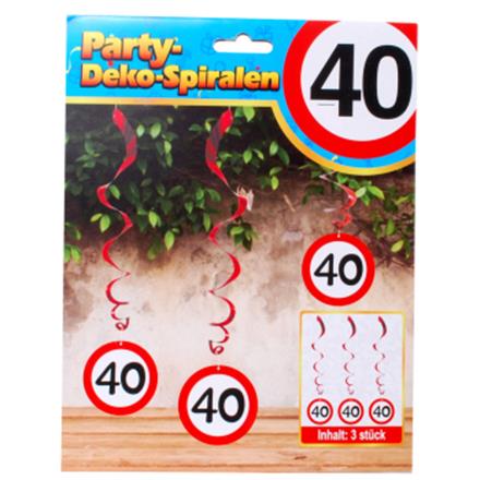 Hänge Dekoration 40. Geburtstag