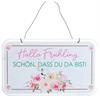 Hallo Frühling Metallschild