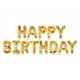 Happy Birthday Ballonset gold