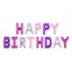 Happy Birthday Ballonset violett