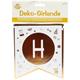 Happy Birthday Banner Girlande gold-weiss