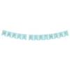 Happy Birthday Banner Girlande hellblau