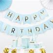 Happy Birthday Banner Girlande hellblau | Bild 2