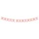 Happy Birthday Banner Girlande rosa