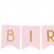 Happy Birthday Banner Girlande rosa | Bild 1