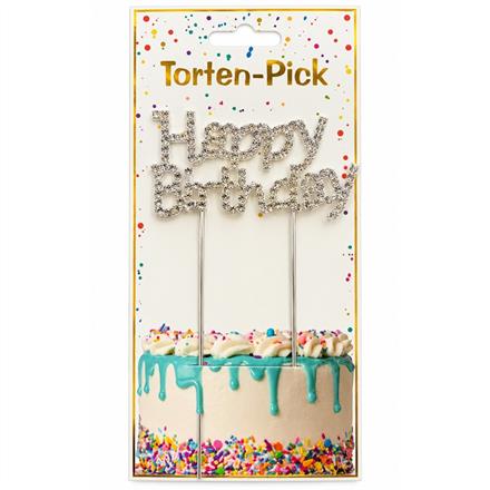 Happy Birthday Diamant Kuchenstecker
