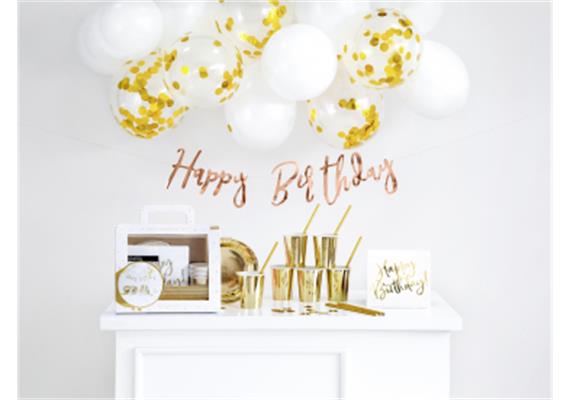 Happy Birthday gold Partyset | Bild 2
