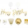 Happy Birthday gold Partyset | Bild 3