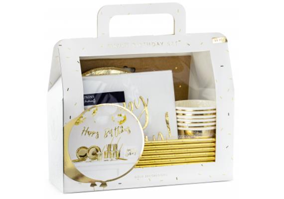 Happy Birthday gold Partyset | Bild 1