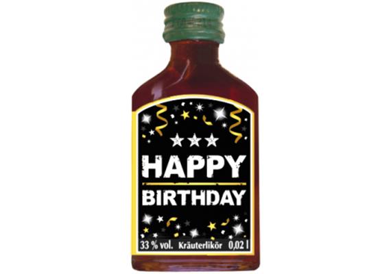 Happy Birthday gold Schnäpsli