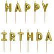 Happy Birthday Kerzenset (gold) | Bild 2