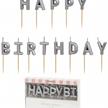 Happy Birthday Kerzenset (silber) | Bild 1