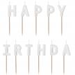 Happy Birthday Kerzenset (weiss) | Bild 2
