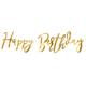 Happy Birthday Kurzgirlande gold