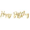 Happy Birthday Kurzgirlande gold