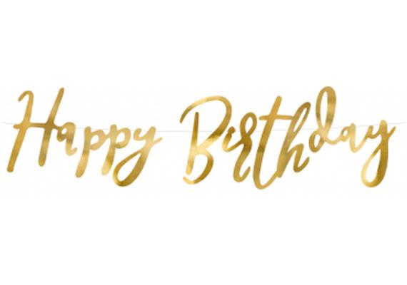 Happy Birthday Kurzgirlande gold | Bild 1