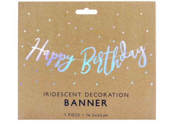 Happy Birthday Kurzgirlande irisierend | Bild 2