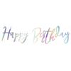 Happy Birthday Kurzgirlande irisierend