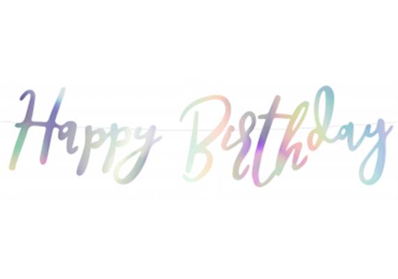 Happy Birthday Kurzgirlande irisierend | Bild 1