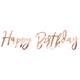 Happy Birthday Kurzgirlande roségold