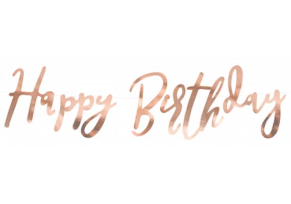 Happy Birthday Kurzgirlande roségold | Bild 1
