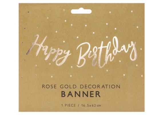 Happy Birthday Kurzgirlande roségold | Bild 2
