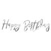 Happy Birthday Kurzgirlande silber