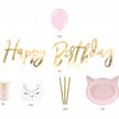 Happy Birthday rosa Partyset | Bild 3