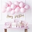Happy Birthday rosa Partyset | Bild 2